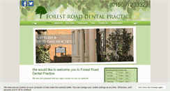 Desktop Screenshot of forestroaddental.co.uk